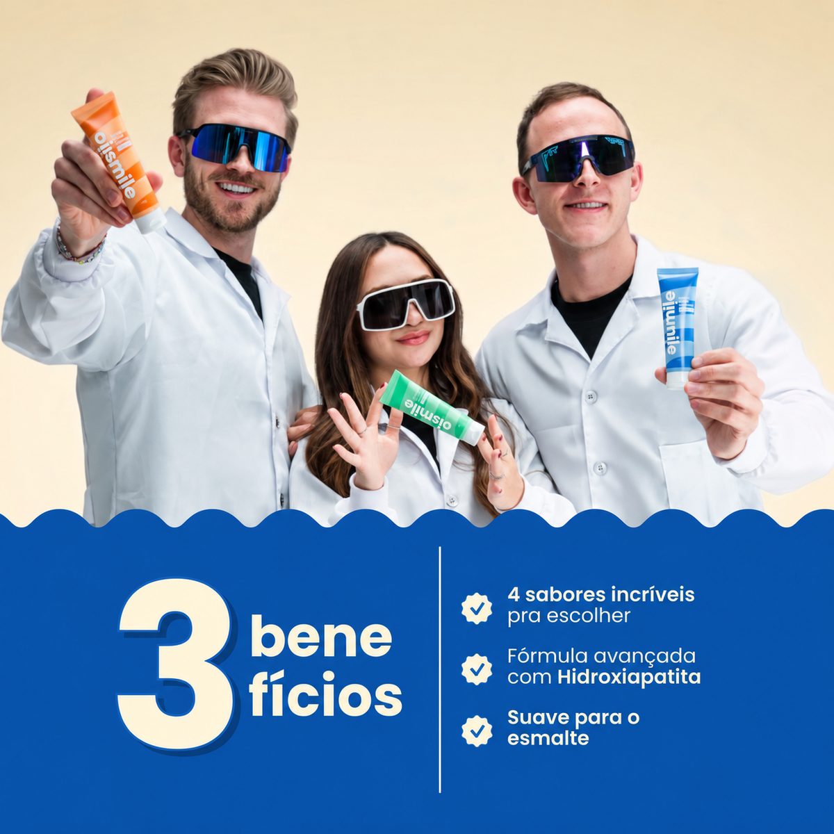 Creme Dental Clareador oismile